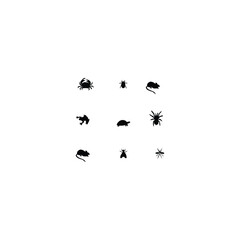 Animals silhouette set
