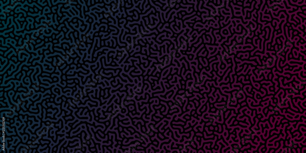 Poster turing abstract pattern, suitable for any business. pink and blue color diffusion reaction seamless 