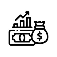 financial peace line icon