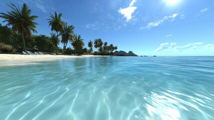 Tranquil Tropical Beach Scene