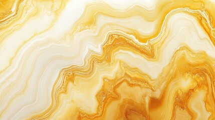 Golden flowing abstract pattern with wavy lines and liquid texture, creating a rich luxurious design