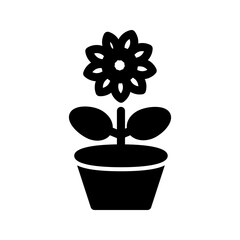 Flower bud with closed petals, ready to bloom in a simple design.