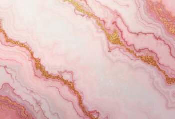 Pink marble texture background with golden veins for high-end blogs, websites, and product designs