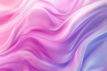 Fototapeta premium Soft, flowing fabric in shades of pink and purple, creating a dreamy and serene background atmosphere