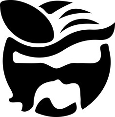 sketch vector illustration silhouette icon logo symbol mascot symbolization of technology and gamers