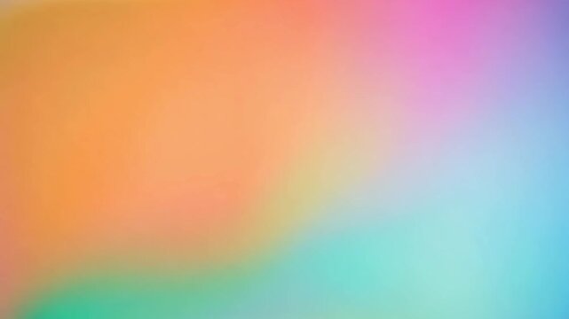 A close-up shot of color gradients flowing blurred in gentle motion conveys a soothing, abstract visual aesthetic. Background visuals, creative designs, or relaxing content themes.
