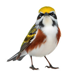 Obraz premium Chestnut Sided Warbler AI Generated Image