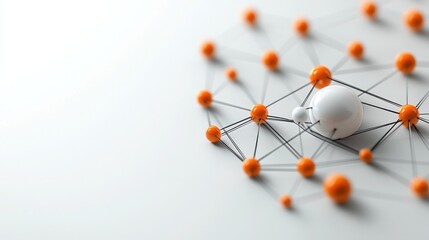 Ai ethics and governance abstract design on white background