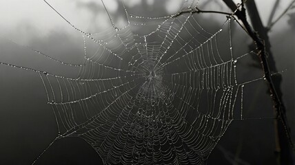 Halloween spiderweb ai generated background