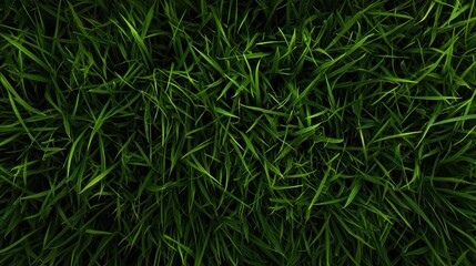 Lush green grass covering the ground in a natural setting during a sunny day