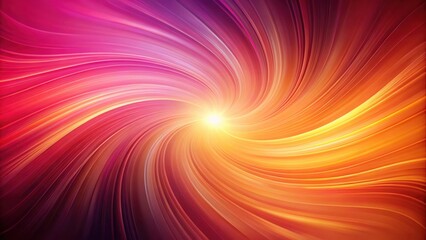 Obraz premium Abstract Swirling Energy Vibrant Hues of Pink, Orange, and Yellow Radiating from a Central Light Source
