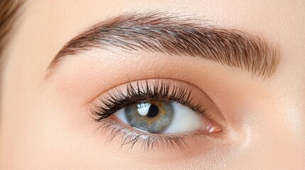 Obraz premium Closeup of a Woman s Mesmerizing and Captivating Facial Features with Elegant Makeup