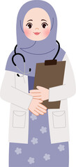 Obraz premium cartoon doctor character