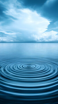 Abstract Water Ripple Illustration