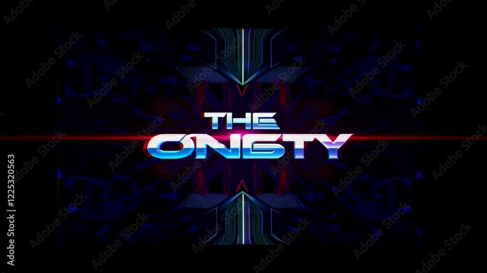 Poster digital glitch art with vibrant colors and unique patterns in abstract display