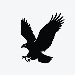 Elegant Eagle Silhouette Art for Nature and Freedom-Inspired Creations