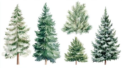 Obraz premium Fraser fir collection nature aesthetic