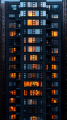 Night City Apartment Building Photo
