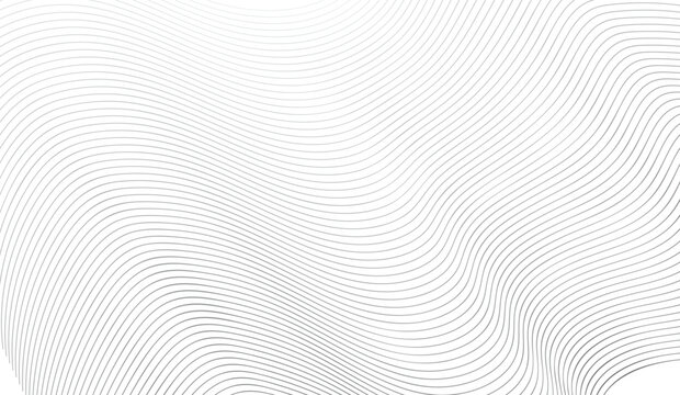 Vector Illustration of the grey pattern of lines abstract background.  Blend line grey pattern.   Line pattern . bstract wave element for design. Abstract  smooth waves on white background. 