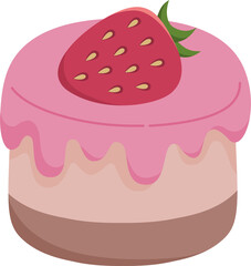 cute dessert doodle cake