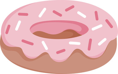 cute dessert doodle donut