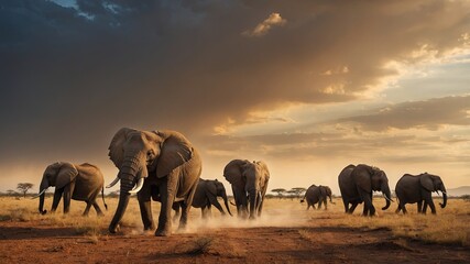 Fototapeta premium World Wildlife Day. Elefant