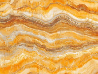 Abstract orange and white wavy texture pattern resembling natural stone or marble surface