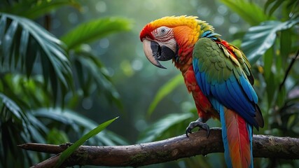 Obraz premium World Wildlife Day. Parrot