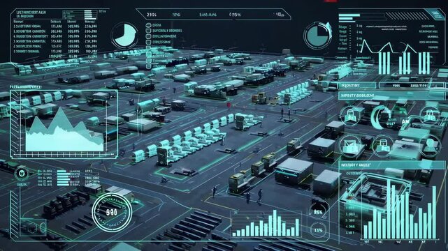 Exploring smart technology in logistics management at a modern shipping facility
