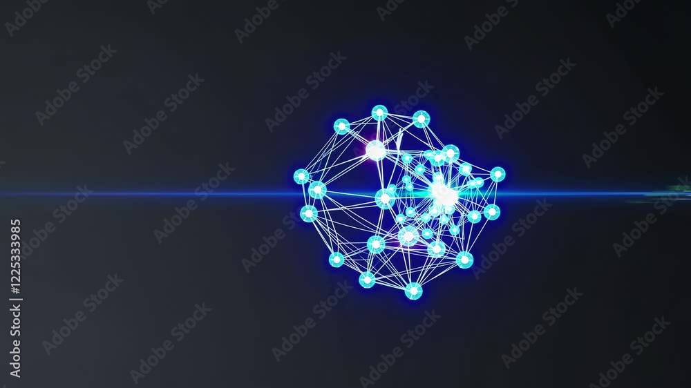 Leinwandbilder exploring the intricate network of connections in quantum physics and its implications for future te