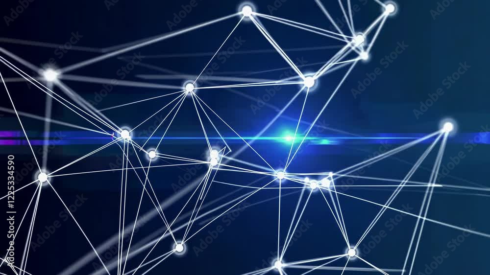 Poster explore the intricate network of connections in a digital landscape