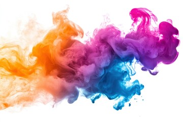 Fototapeta premium Vibrant Abstract Smoke Transformation