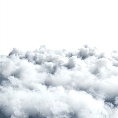 Fluffy white clouds create a serene sky backdrop, symbolizing tranquility and freedom. Perfect for various themes, including weather, nature, and relaxation.