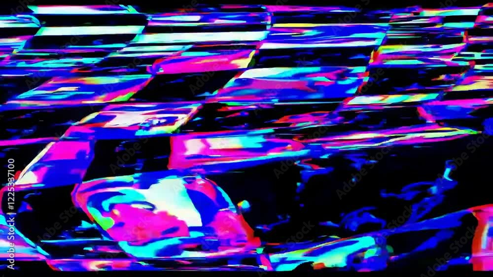 Leinwandbilder bright and vibrant abstract visuals showcase mesmerizing patterns and colors on a digital screen