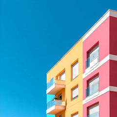 Vibrant Building Exterior Illustration