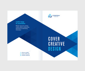 Abstract cover design for the annual report, catalog, booklet, template for presentations and conferences