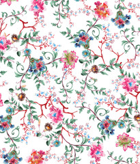 Seamless pattern floral design abstract surface pattern textile design