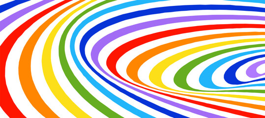 Rainbow colors spiral swirl abstract background