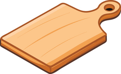 kitchen knife on a wooden board