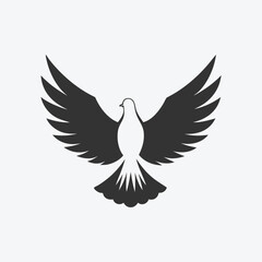 Beautiful Dove Silhouette Graphics for Creative Use