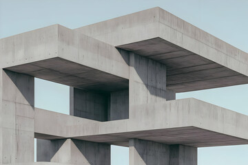 Fototapeta premium Abstract Concrete Structure Illustration