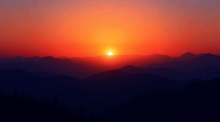 Fototapeta premium Tropical beach at sunset with sparkling ocean, light sand, and a blurred horizon.