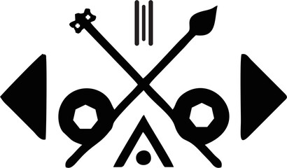 Native American Indian Culture icon. Symbolic  representation with white background. © Shabana