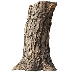Large tree trunk with a lot of bark on it