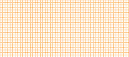 Orange and white plaid fabric texture background