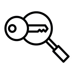 keyword search vector icon