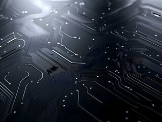 Abstract 3D Circuit Board Texture