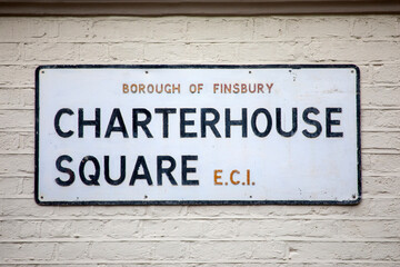 Charterhouse Square in the City of London, UK