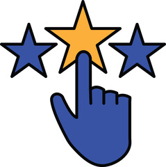 Three Stars Icon – Ideal for Ratings, Reviews, and User Feedback in Customer Satisfaction, Digital Product Reviews