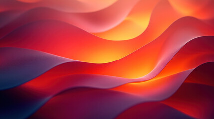 Fototapeta premium A bold wallpaper with fiery red and orange gradients forming abstract flame-like shapes